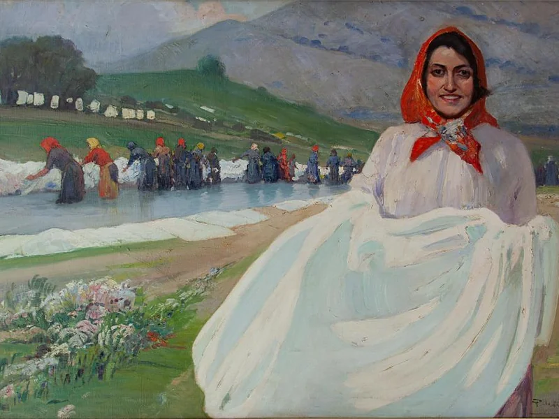 1882-Giovanni Lentini - Le lavandaie